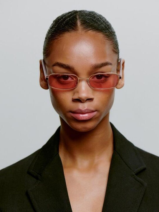 A.Kjaerbede Unisex Sunglasses With Pink Frame And Pink Lens KL2506-005