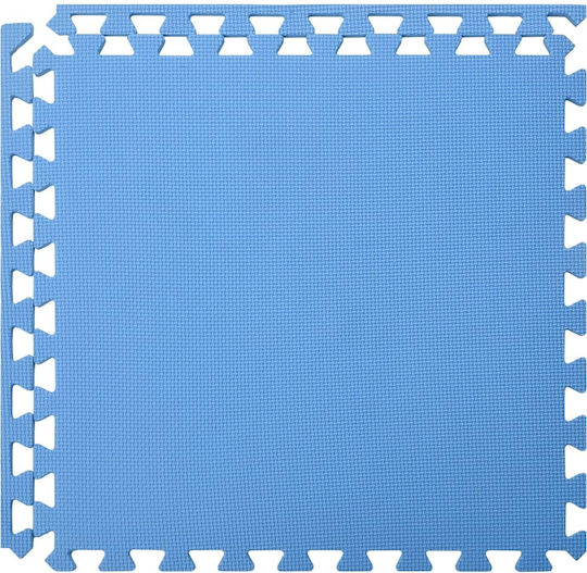 vidaXL EVA Gym Floor Puzzle Tatami Mat Blue 6pcs 60x60x1cm