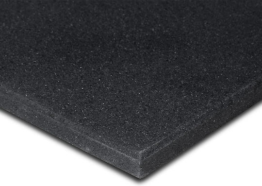 Pegasus Rubber Gym Exercise Equipment Floor Mat Black 100x100x2cm