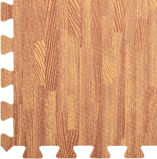 vidaXL Podele Puzzle de Gimnastică Maro 60x60x1cm 6buc