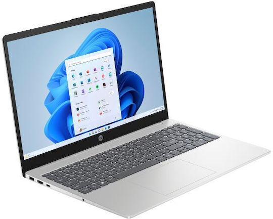 HP 15-fd0052nv 15.6" FHD (Kern i5-1334U/16GB/512GB SSD/W11 Startseite) Natural Silver (US Tastatur)