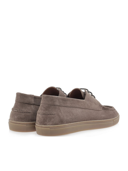 Suede Men's Moccasins in Brown Colour