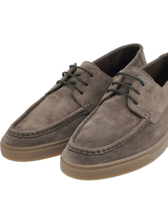Suede Men's Moccasins in Brown Colour