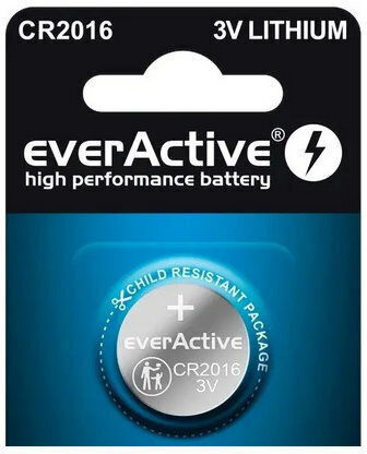 EverActive Батерия Литиева За Часовници CR2016 3V 1 Брой