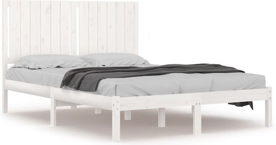 Bett Doppelbett für Matratze 140x190cm White Bett Doppelbett für Matratze 140x190cm White