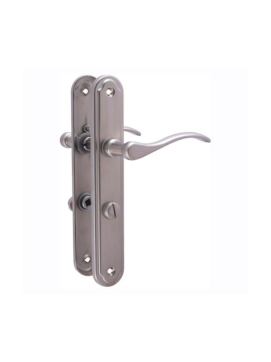 Metal WC Lever With Silver Plate