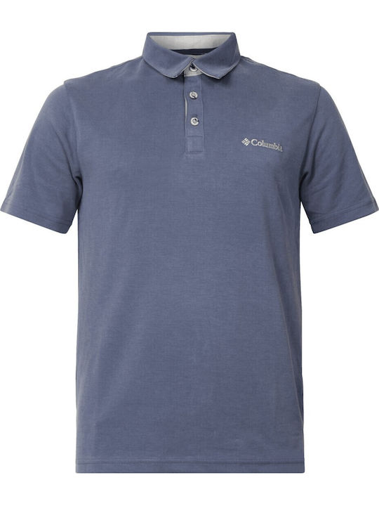 Mountain Polo Short Sleeve Light Blue Blouse