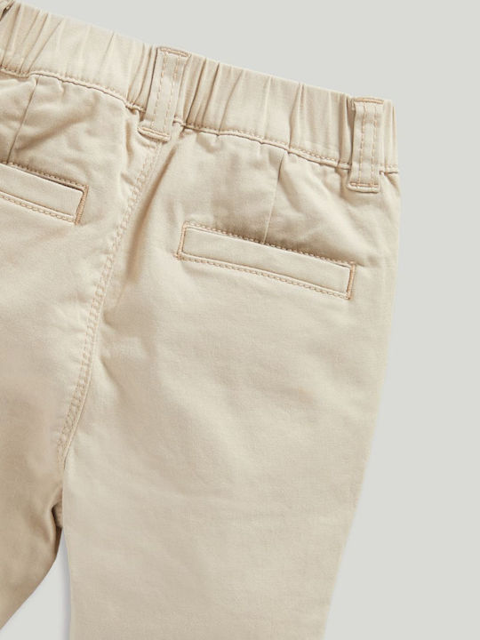 Kids Chino Fabric Beige Trouser