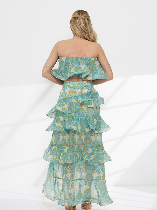 Set With Skirt Green