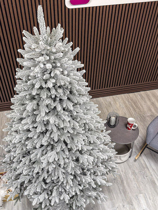 Коледно Дърво Alpin Select Pine Заснежено Украшено 180см Синьо