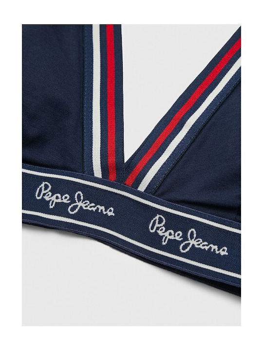 Pepe Jeans Women's Bralette Bra Navy Blue