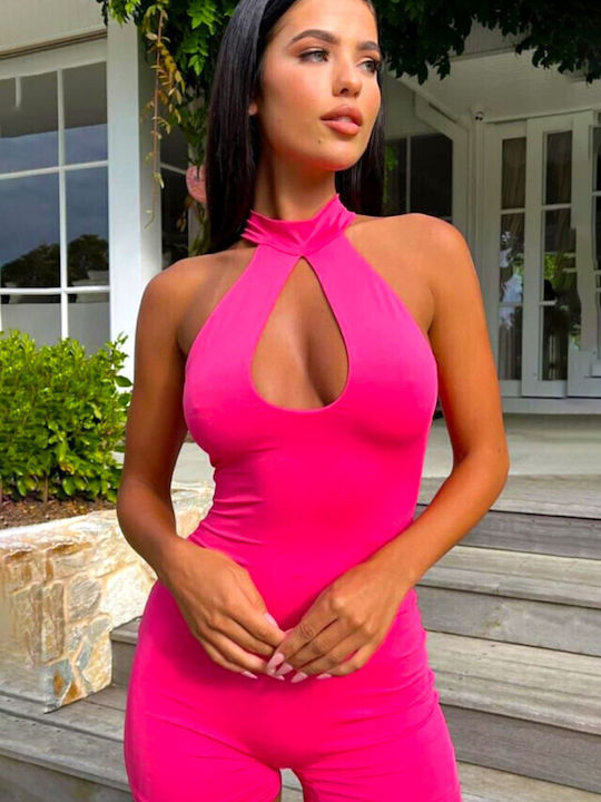 Γυναικείο Αμάνικο Ολόσωμο Σορτς Pink