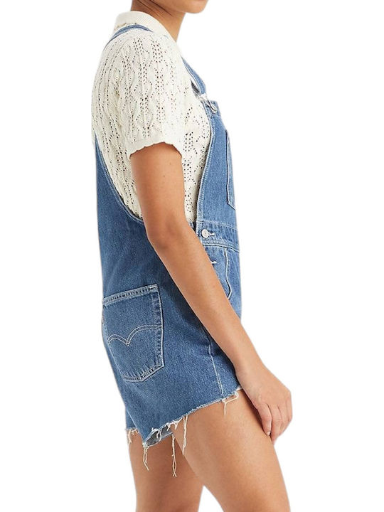 Levis Vintage Shortall Med Indigo-worn In - Mend Me Not 523330050 - Mend Me Not