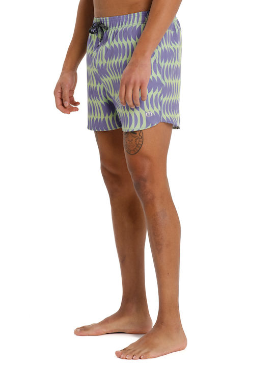 Herren-Bademode Kurze Hosen Mehrfarbig 261.EM504.35-Pr572b-LimetteLila