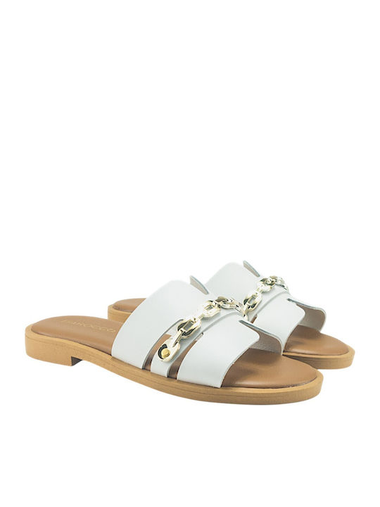 Women's Flat Sandals White