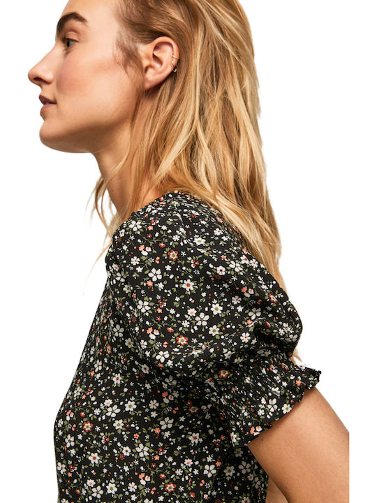 Alida De Damă Mâneca scurta Short întreg Negru