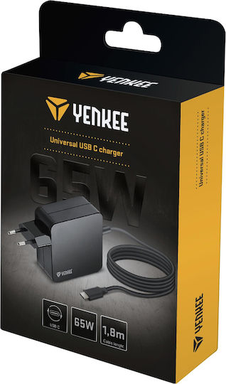 Yenkee USB-C Universal Laptop Charger with Detachable Power Cord