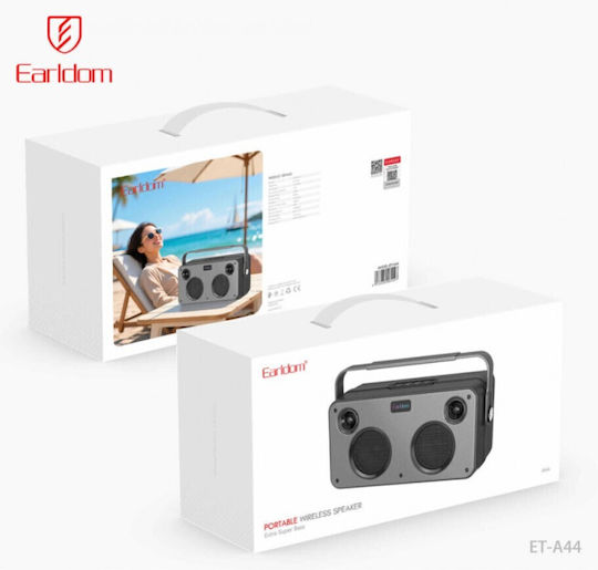 Earldom Bluetooth Speaker 8W With Battery Life Up To 5 Hours Gray ET-A44