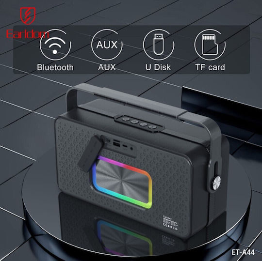 Earldom Bluetooth Speaker 8W With Battery Life Up To 5 Hours Gray ET-A44