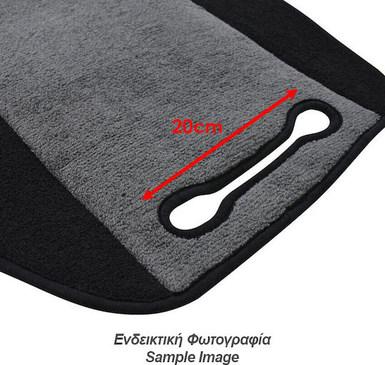 Car Seat Back Set 2pcs Towel Black