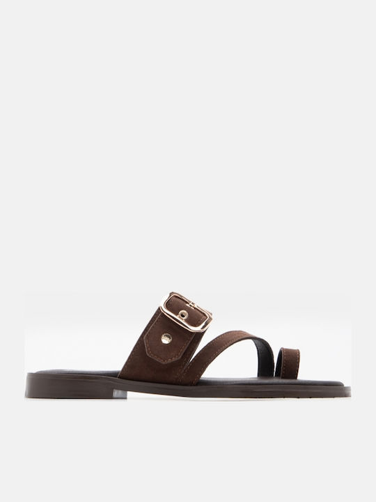 Women's Flat Sandals Brown