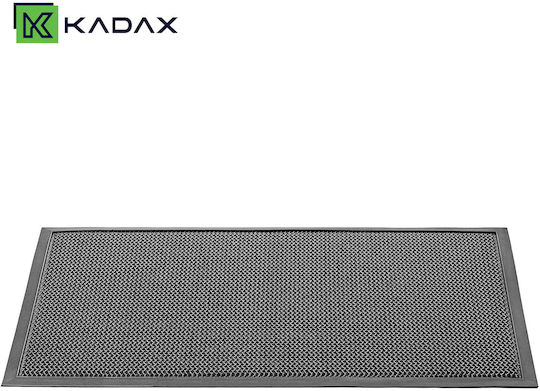 Kadax Covoraș De Intrare Antiderapant Din Cauciuc Negru 90x60cm Grosime 10mm