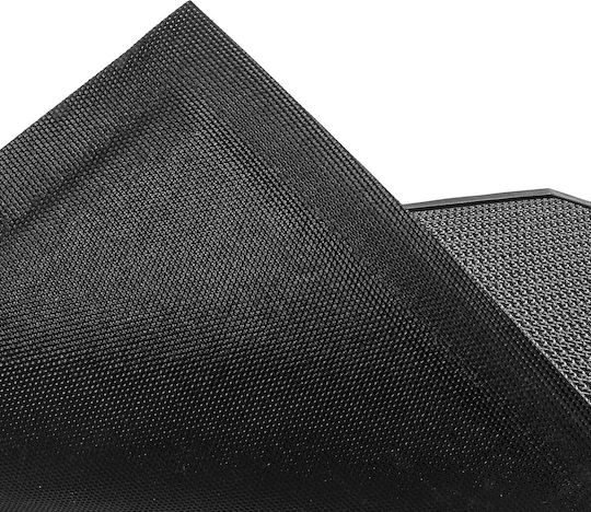 Kadax Covoraș De Intrare Antiderapant Din Cauciuc Negru 90x60cm Grosime 10mm