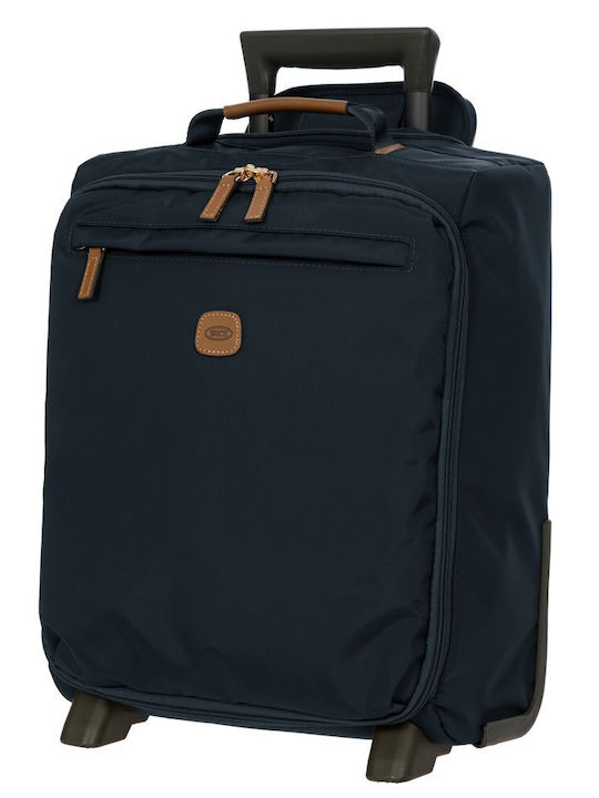 Bric's Milano X-travel Cabin Suitcase Ocean Blue with 4 Wheels Height 45cm