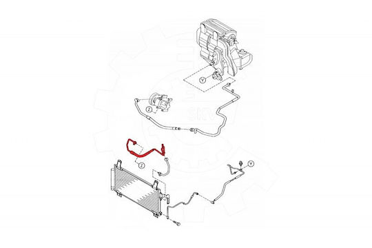 Mazda 6 Gj6a61461b Air Conditioning Hose