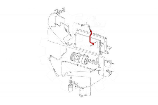 Furtun Aer Condiționat Ford Galaxy I Seat Alhambra VW Sharan 7m0820722c