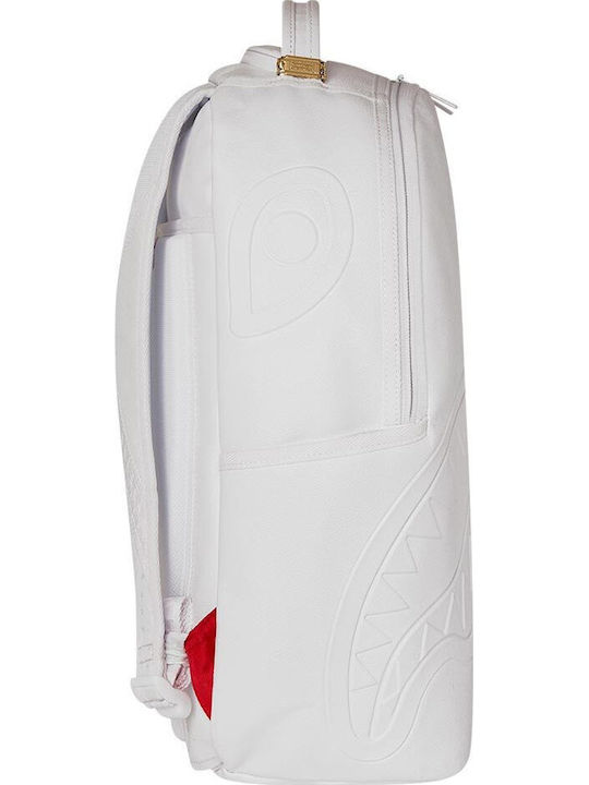 Sprayground Ghiozdan de Spate Școlar Alb cu Husă pentru Sticlă de Apă