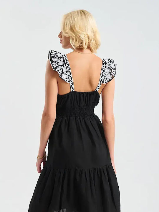 Summer Midi Dress Black