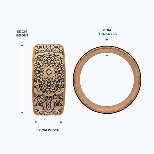 Myga Mandala Yoga Hoop Brown