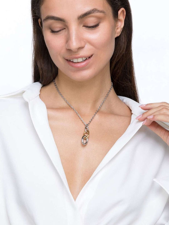 Luca Barra Necklace Made of Steel