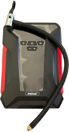 Andowl Portable Car & Motorcycle Battery Starter 17000mAh with Power Bank USB Pump Flashlight 12V