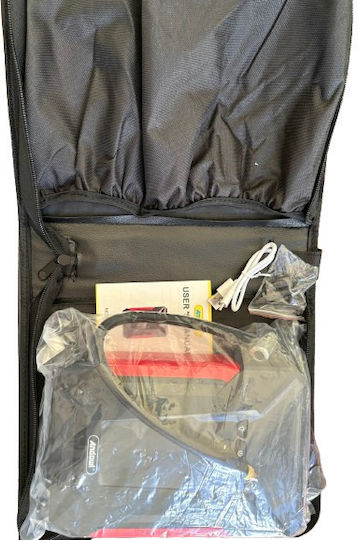 Andowl Portable Car & Motorcycle Battery Starter 17000mAh with Power Bank USB Pump Flashlight 12V