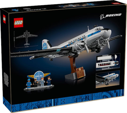 LEGO Icons Boeing Douglas DC3 Panam Airliner За 18+ Години 1903 Бройки