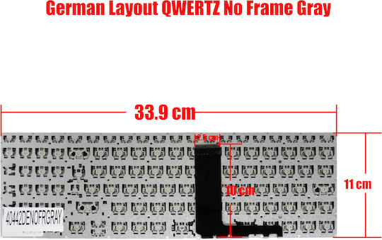 German Laptop Keyboard Lenovo Ideapad 330-15 330-15ich 330-15i 330-15igm 330-15ikb 330-15icn 330-17ikb Sn20k93009 De Without Frame Gray Code 40442denofrgray