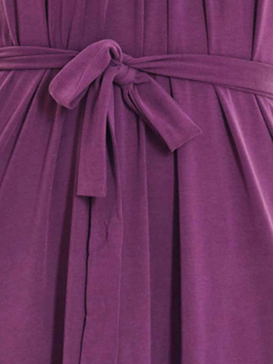 Summer Midi Dress Grape Juice