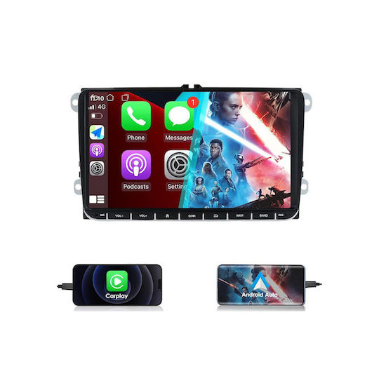 Auto-Audiosystem 2 DIN (Bluetooth/USB/Eingebautes Wi-Fi / 3G/GPS/Apple CarPlay/Android Auto) mit Touchscreen 9 Zoll