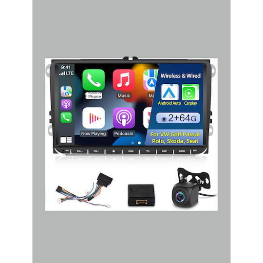 Auto-Audiosystem 2 DIN (Bluetooth/USB/Eingebautes Wi-Fi / 3G/GPS/Apple CarPlay/Android Auto) mit Touchscreen 9 Zoll