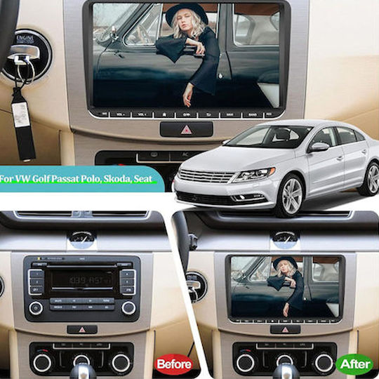 Auto-Audiosystem 2 DIN (Bluetooth/USB/Eingebautes Wi-Fi / 3G/GPS/Apple CarPlay/Android Auto) mit Touchscreen 9 Zoll