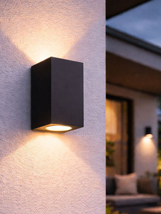 Aca SL8111 Wall-Mounted Outdoor Spot GU10 IP65 Double Beam