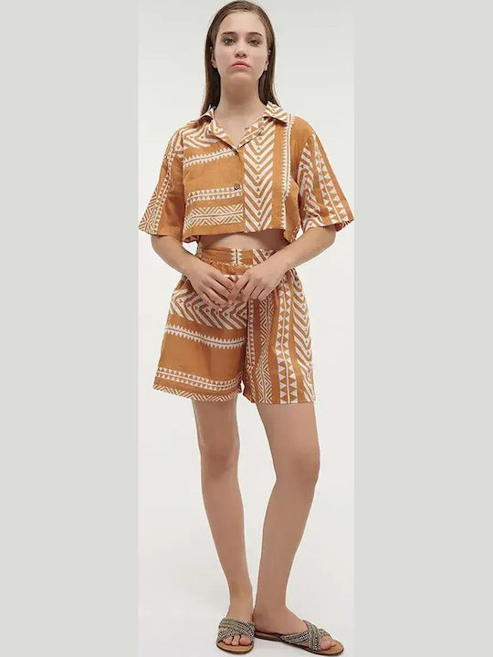Damen-Shorts Braun