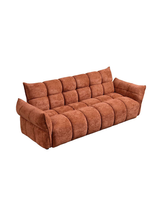 Dreisitzer Sofa Bett Orange 240x90x85cm