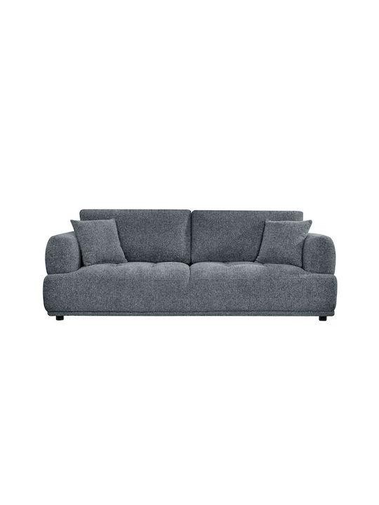 Триместен Диван Сив 227x94x88см