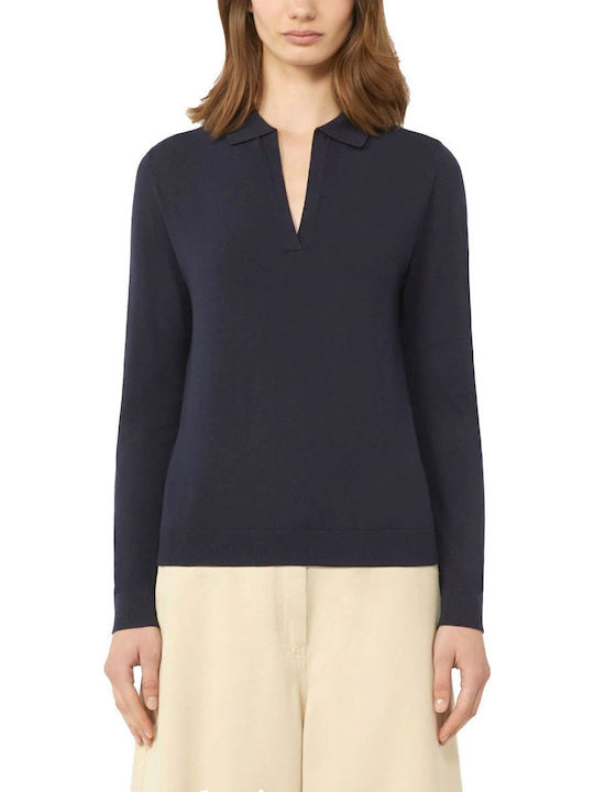 Damen Polo Bluse Blau