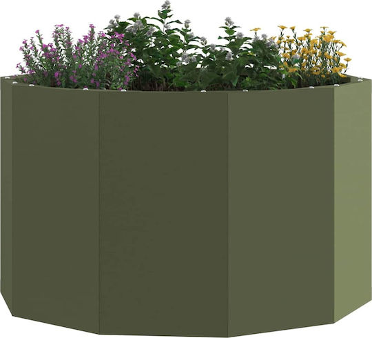 vidaXL Topf Metallisch Green 60x60x35cm.