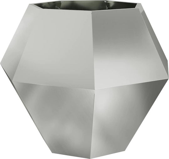 vidaXL Topf Metallisch Silver 100x100x80cm.