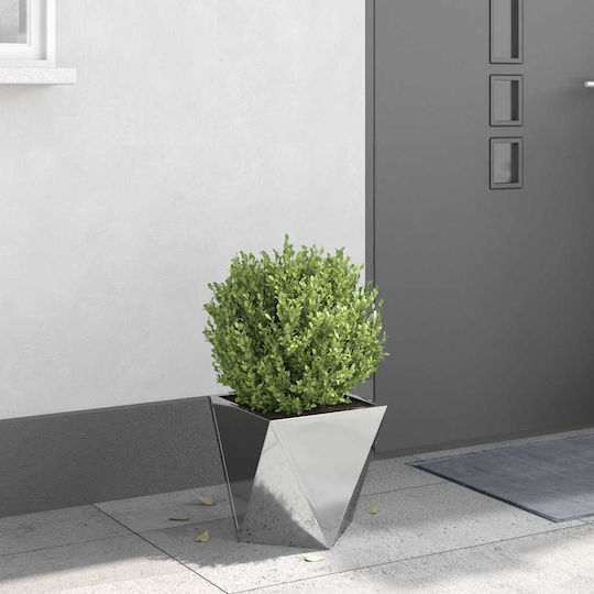 vidaXL Pot Metallic Silver 30x30x30cm.